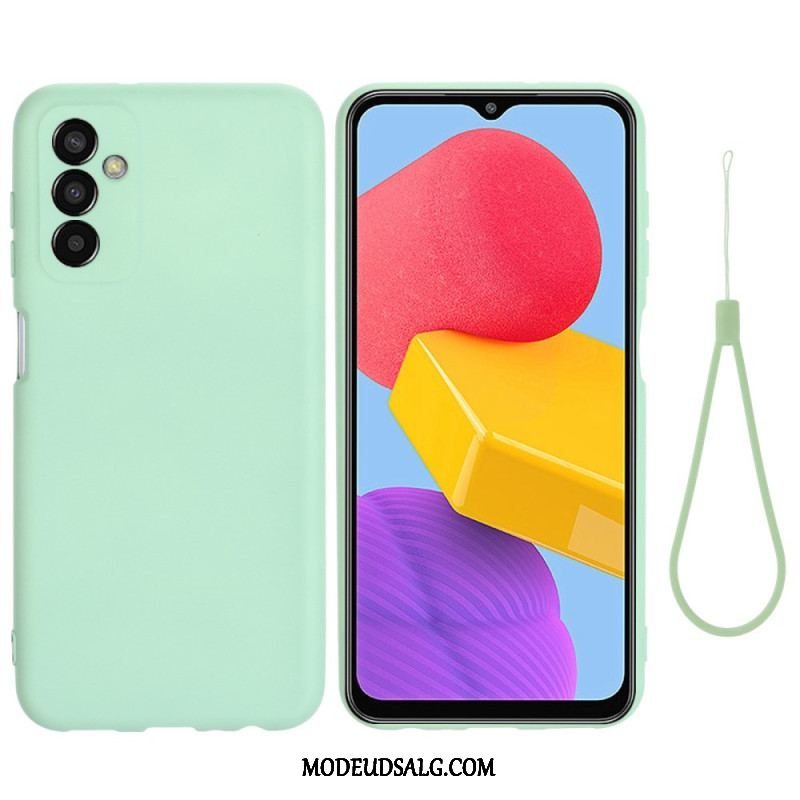 Cover Samsung Galaxy M13 Flydende Silikone Med Snor