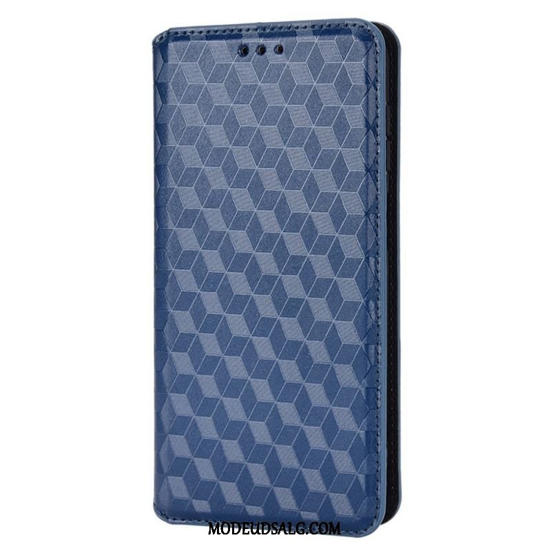 Cover Samsung Galaxy M23 5G Flip Cover 3d Cube Lædereffekt