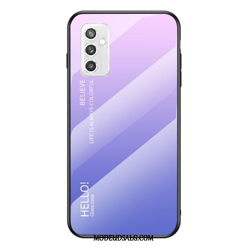 Cover Samsung Galaxy M52 5G Hærdet Glas Hej