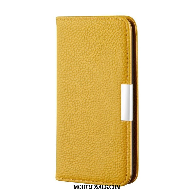 Cover Samsung Galaxy S20 Plus / S20 Plus 5G Flip Cover Litchi Ultra Chic Imiteret Læder