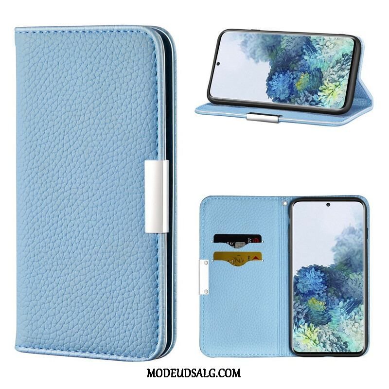 Cover Samsung Galaxy S21 5G Flip Cover Imiteret Læder Litchi Ultra Chic