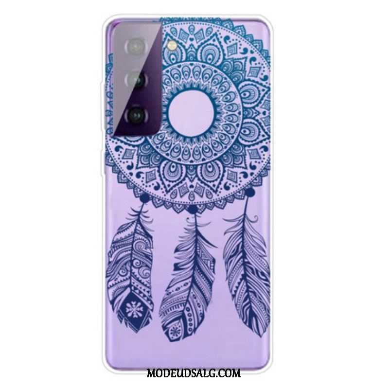 Cover Samsung Galaxy S21 5G Mandala Med Enkelt Blomst