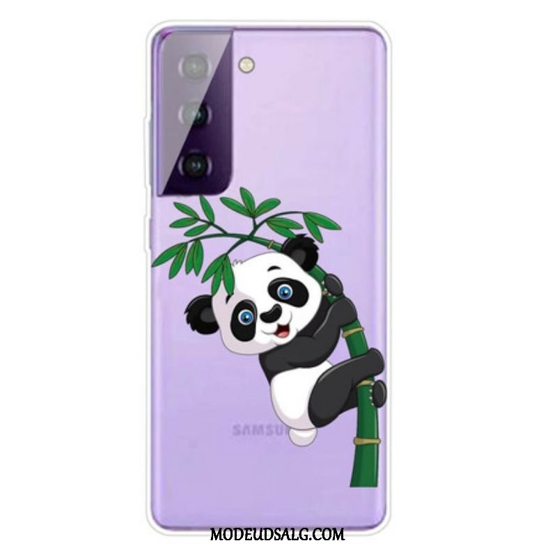 Cover Samsung Galaxy S21 5G Panda På Bambus