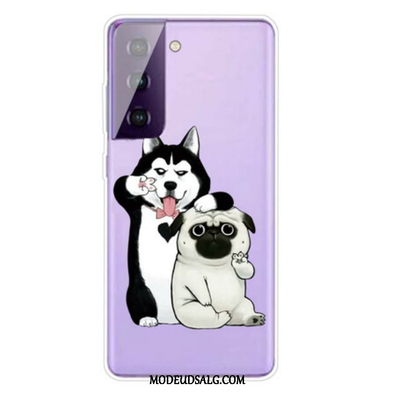 Cover Samsung Galaxy S21 5G Sjove Hunde