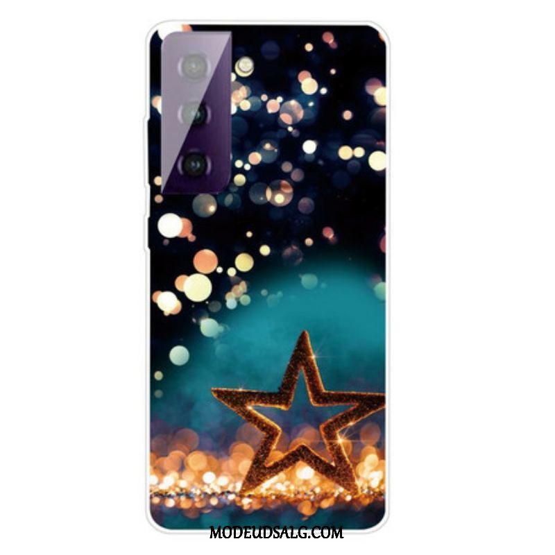 Cover Samsung Galaxy S21 FE Fleksibel Stjerne