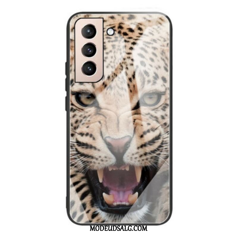 Cover Samsung Galaxy S21 FE Leopard Hærdet Glas