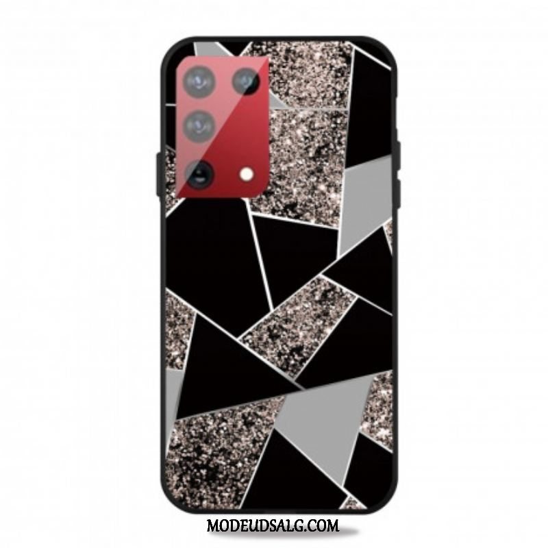 Cover Samsung Galaxy S21 Ultra 5G Farverig Geometri Marmor