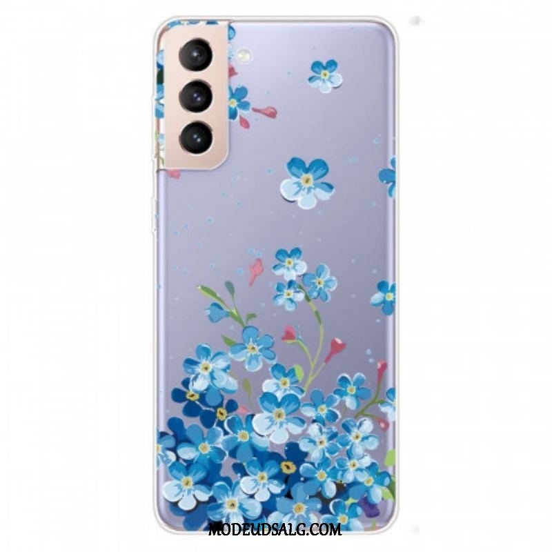 Cover Samsung Galaxy S22 5G Blå Blomster