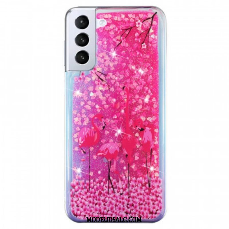 Cover Samsung Galaxy S22 5G Flamingo Pailletter