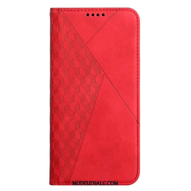 Cover Samsung Galaxy S22 5G Flip Cover Diamant Tekstur Læder Stil