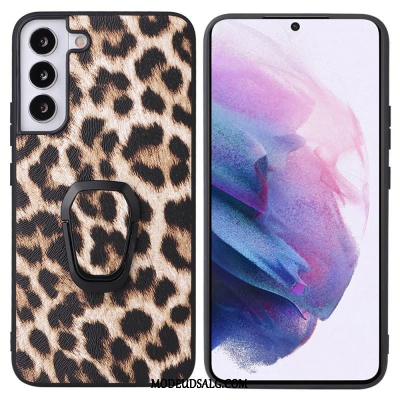 Cover Samsung Galaxy S22 5G Leopard Stil Ring-støtte