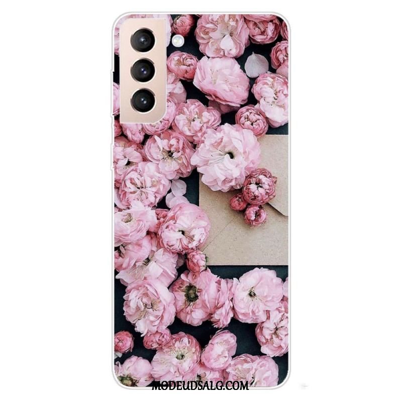 Cover Samsung Galaxy S22 5G Lyserøde Blomster