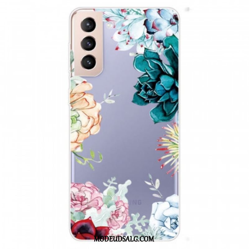 Cover Samsung Galaxy S22 5G Sømløse Akvarelblomster