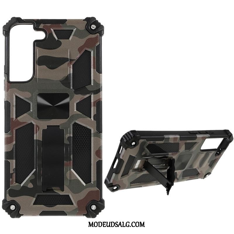 Cover Samsung Galaxy S22 Plus 5G Camouflage Aftagelig Støtte