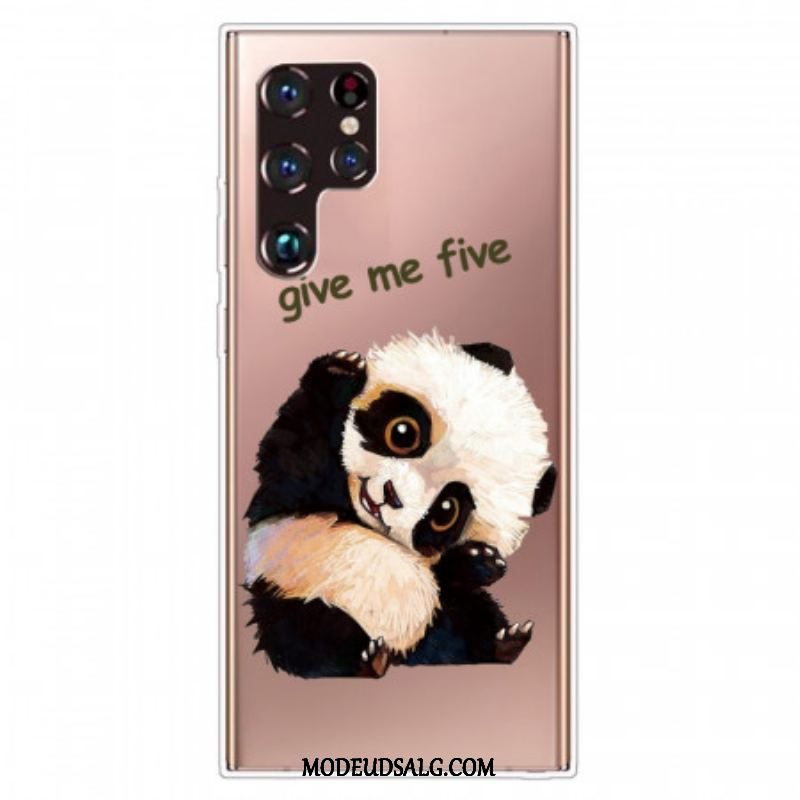 Cover Samsung Galaxy S22 Ultra 5G Panda Giv Mig Fem