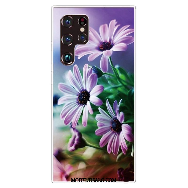 Cover Samsung Galaxy S22 Ultra 5G Realistiske Blomster