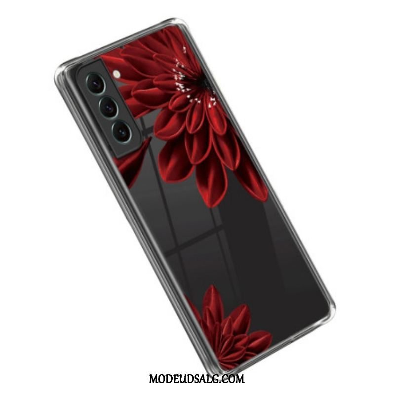 Cover Samsung Galaxy S23 5G Sømløs Rød Blomst