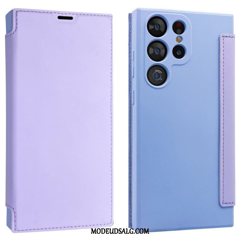 Cover Samsung Galaxy S23 Ultra 5G Flip Cover Flydende Silicium