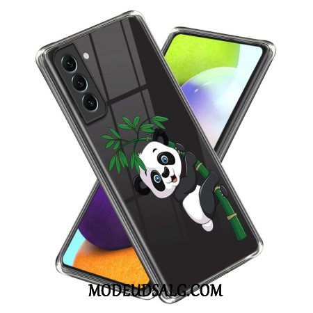 Cover Samsung Galaxy S24 5g Telefon Etui Gennemsigtig Panda Og Bambus