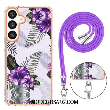 Cover Samsung Galaxy S24 Plus 5g Lilla Blomster Snor