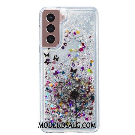 Cover Samsung Galaxy S24 Plus 5g Mælkebøtte Flydende Glitter