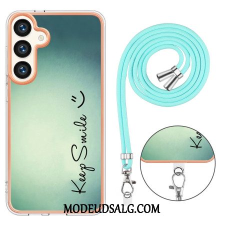 Cover Samsung Galaxy S24 Plus 5g Telefon Etui Hold Smile Cordon