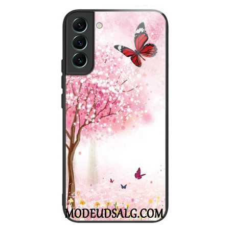 Cover Samsung Galaxy S24 Plus 5g Telefon Etui Kirsebærblomster Af Hærdet Glas