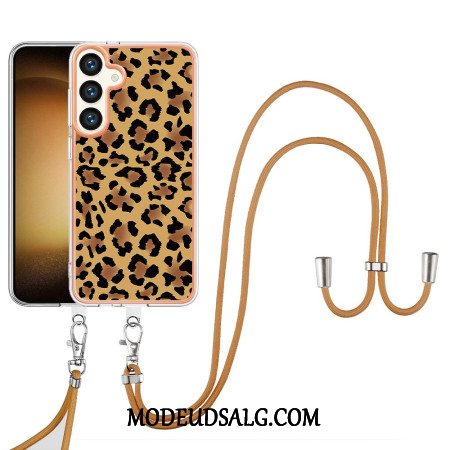 Cover Samsung Galaxy S24 Plus 5g Telefon Etui Snøre Leopard Print