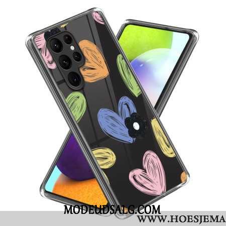 Cover Samsung Galaxy S24 Ultra 5g Farverige Hjerter