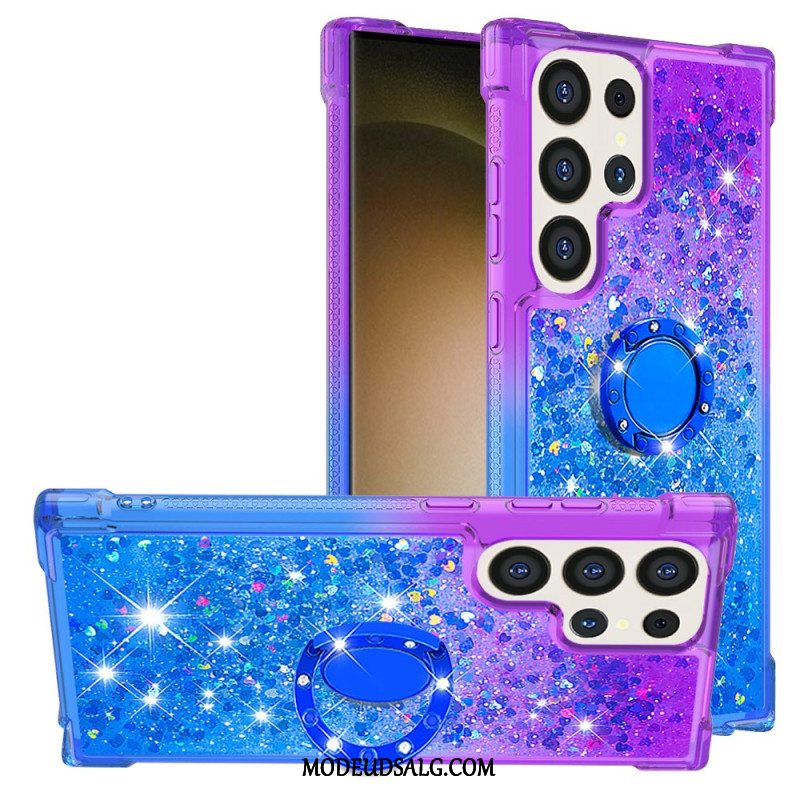 Cover Samsung Galaxy S24 Ultra 5g Gradient Glitter Med Støttering