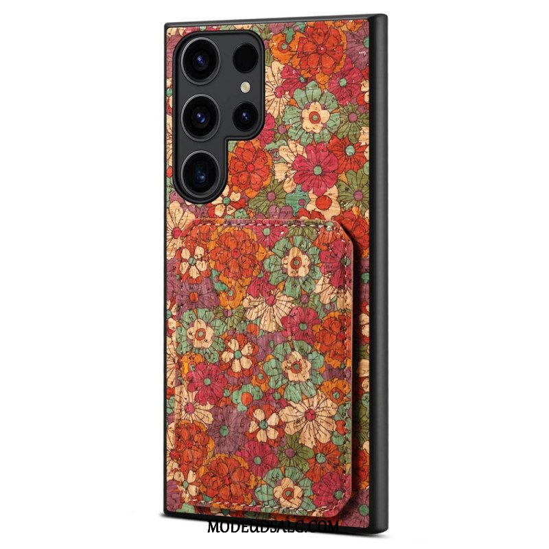 Cover Samsung Galaxy S24 Ultra 5g Med Blomsterkortholder