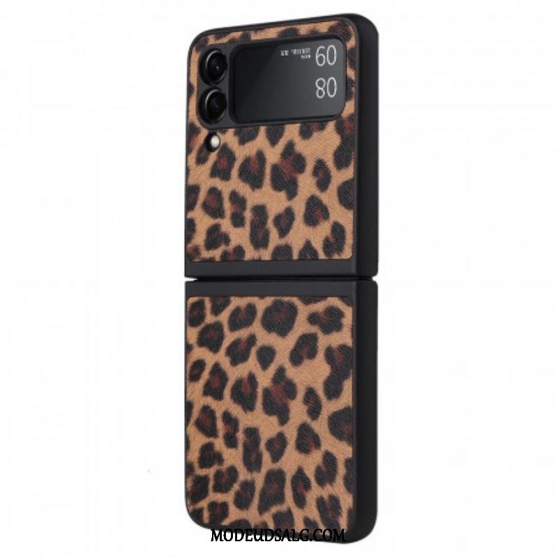 Cover Samsung Galaxy Z Flip 3 5G Flip Cover Leopard