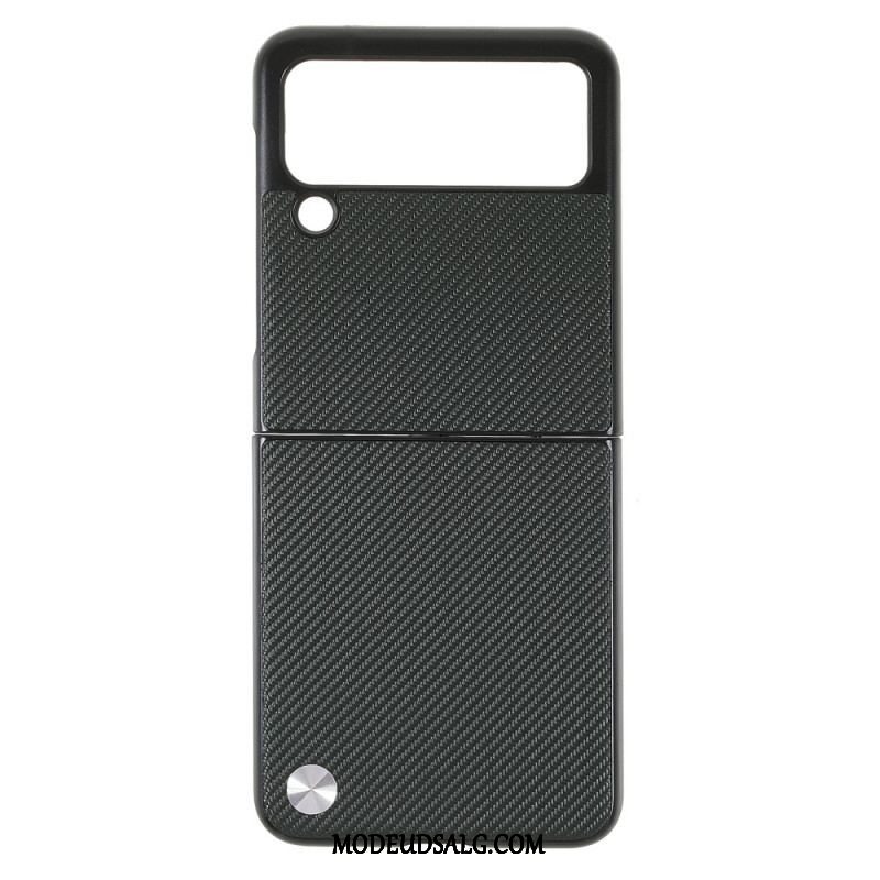 Cover Samsung Galaxy Z Flip 3 5G Flip Cover X-level Carbon Fiber