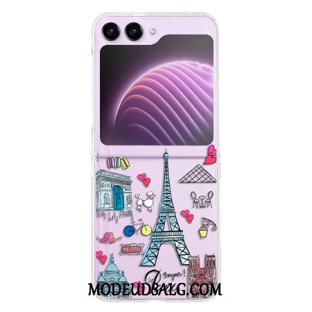 Cover Samsung Galaxy Z Flip 5 Gennemsigtigt Paris