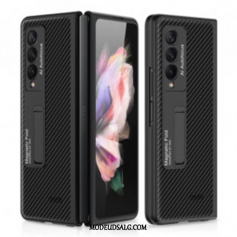 Cover Samsung Galaxy Z Fold 3 5G Carbon Fiber Support Gkk