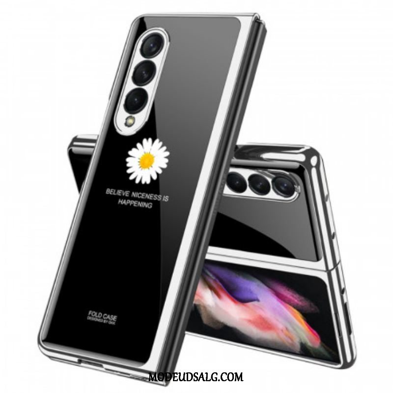 Cover Samsung Galaxy Z Fold 3 5G Daisy Hærdet Glas Gkk