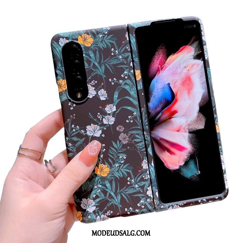 Cover Samsung Galaxy Z Fold 4 Blomster Tapet