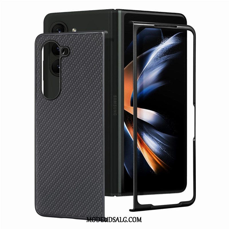 Cover Samsung Galaxy Z Fold 5 Klassisk Kulfiber