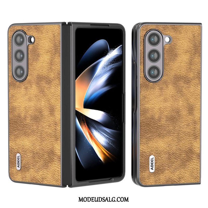 Cover Samsung Galaxy Z Fold 5 Telefon Etui Litchi Kunstlæder Abeel