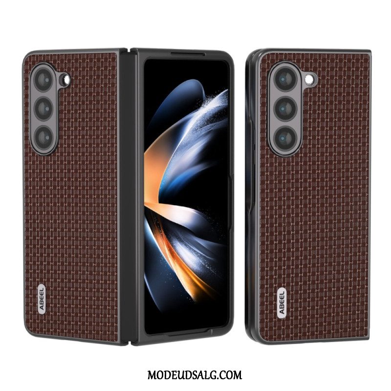 Cover Samsung Galaxy Z Fold 5 Ægte Abeel Læder