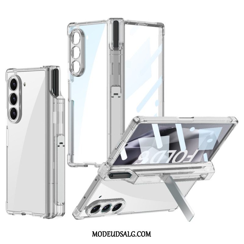 Cover Samsung Galaxy Z Fold 6 Transparent Stylus Holder Og Støtte Gkk