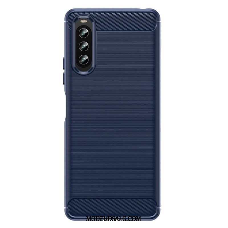 Cover Sony Xperia 10 IV Børstet Kulfiber