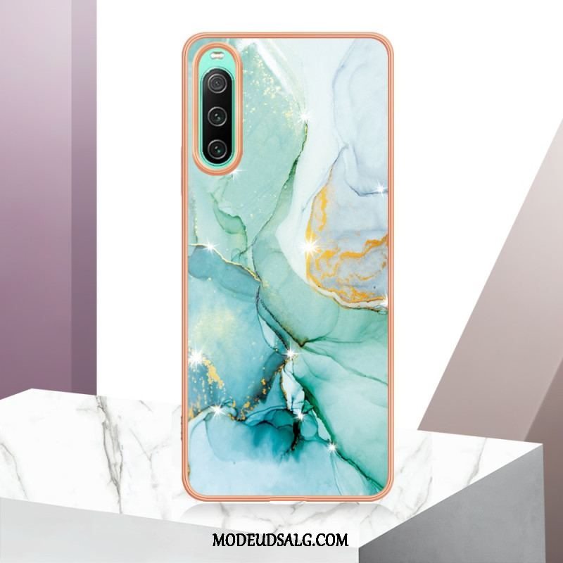 Cover Sony Xperia 10 IV Farvet Marmor