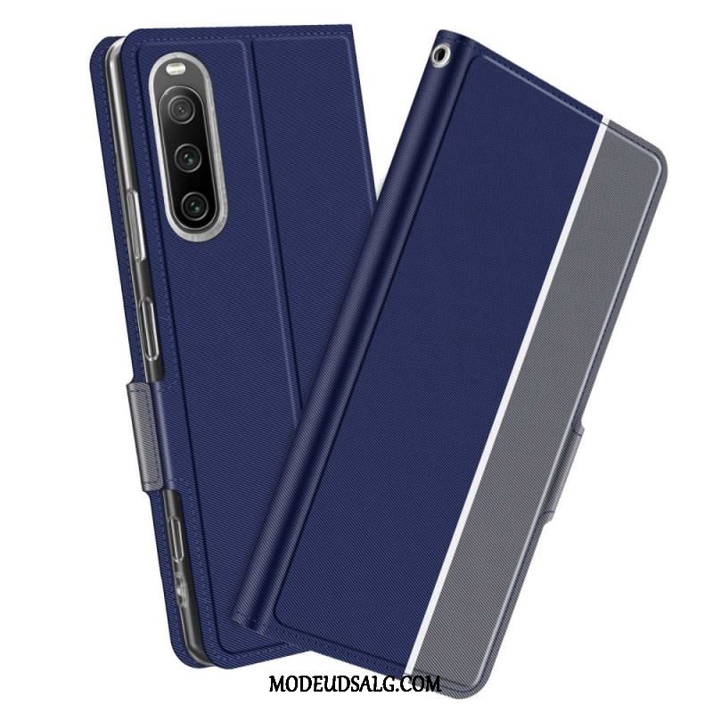 Cover Sony Xperia 10 IV Flip Cover Bicolor Baiyu