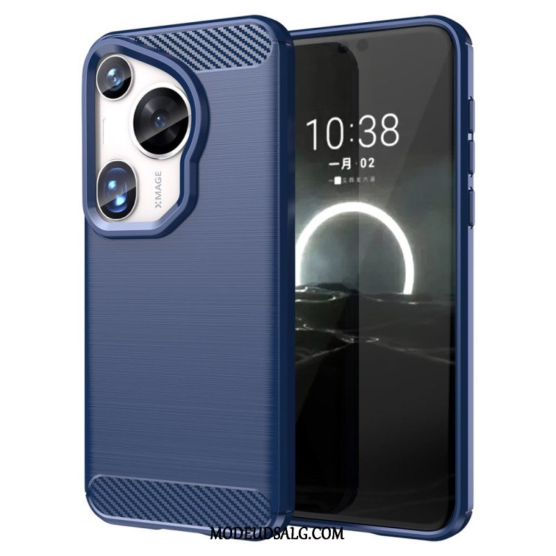 Cover Til Huawei Pura 70 Ultra Børstet Kulfiber