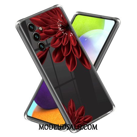 Cover Til Samsung Galaxy A15 Rød Blomst