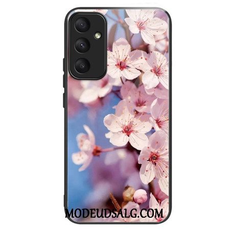 Cover Til Samsung Galaxy A55 5g Ferskenblomster Af Hærdet Glas