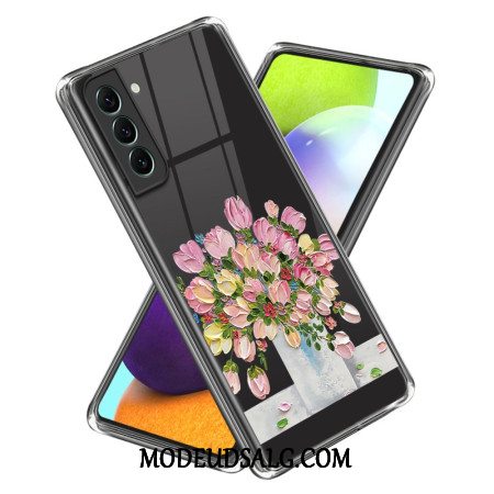 Cover Til Samsung Galaxy S24 Plus 5g Lyserøde Blomster Maleri