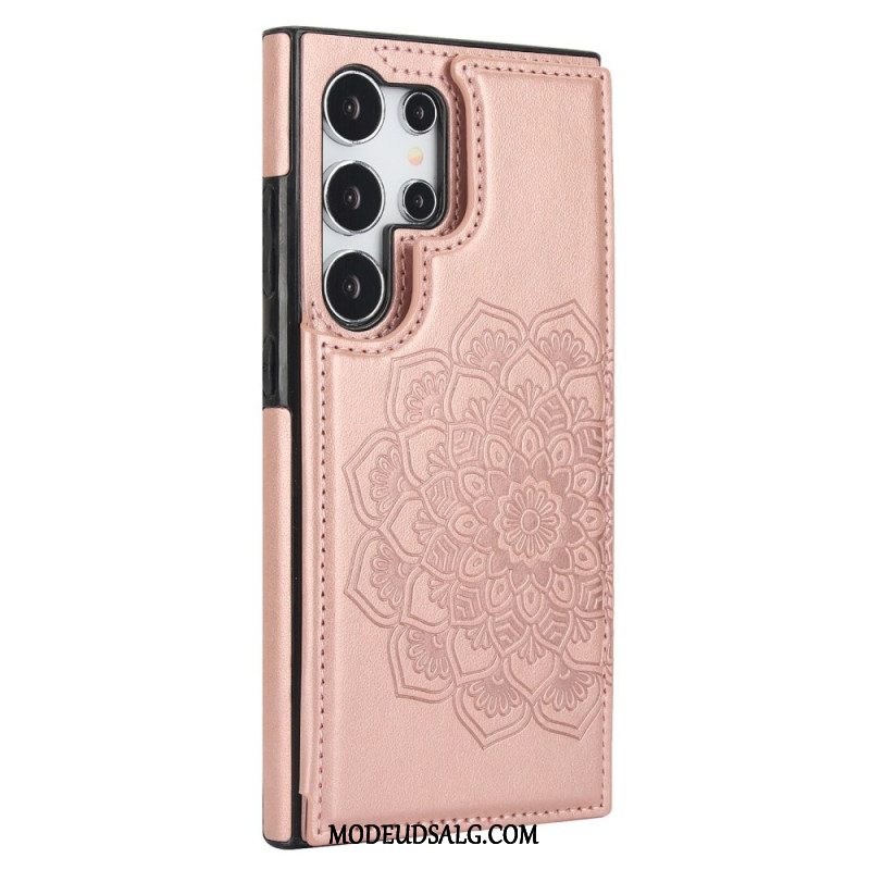 Cover Til Samsung Galaxy S24 Ultra 5g Mandala Blomstermønster Og Støtte