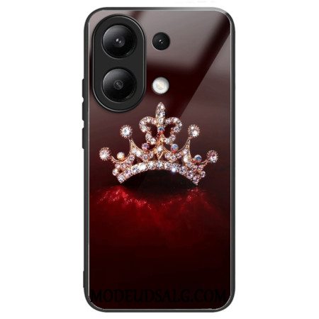 Cover Til Xiaomi Redmi Note 13 4g Diamantkrone Hærdet Glas